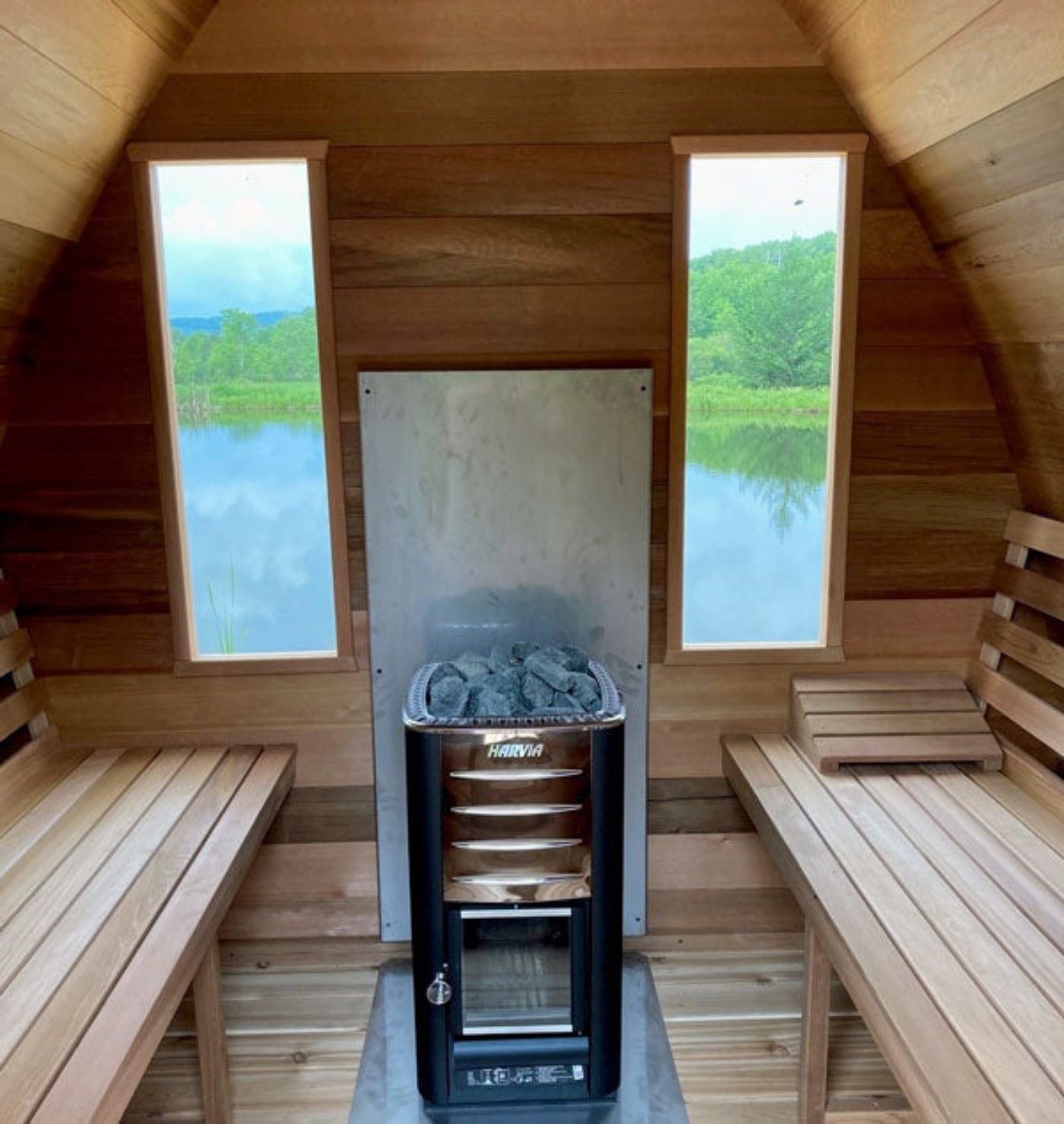 Dundalk LeisureCraft Knotty Cedar POD Sauna - SLCKCPODS