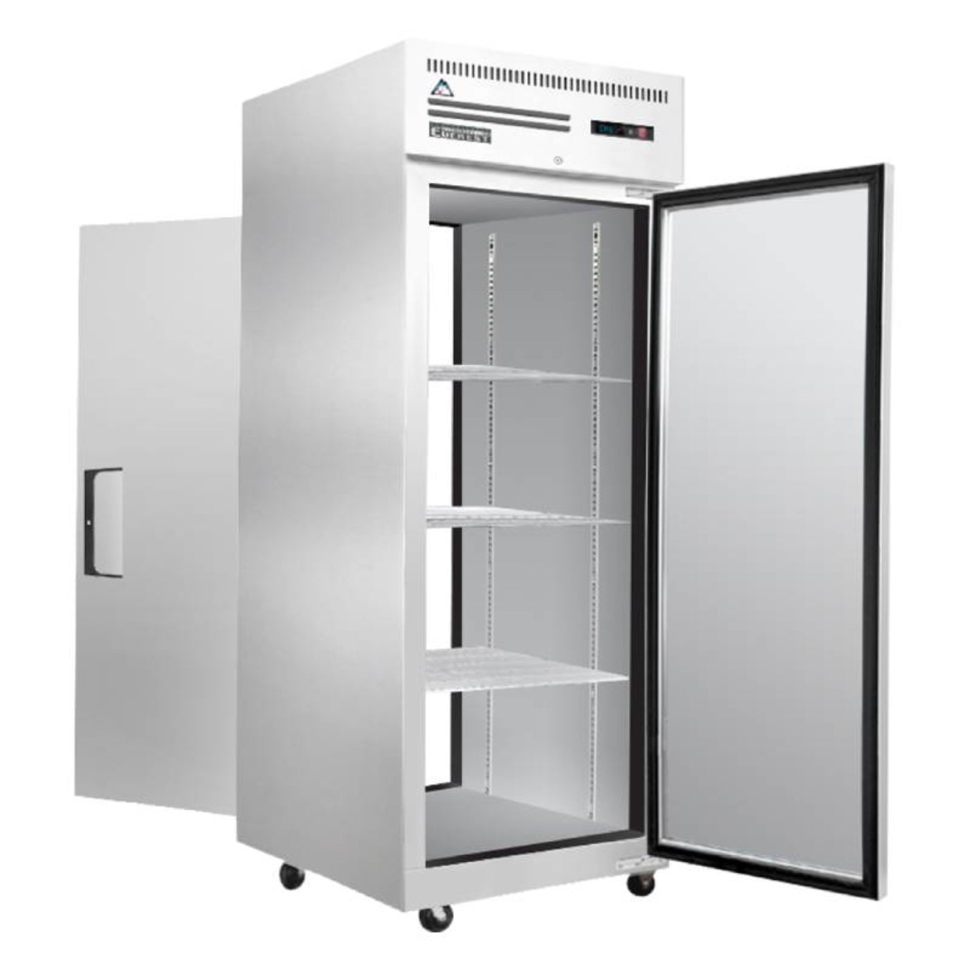 Everest Commercial 29" Two Solid Door Pass Thru Reach-In Refrigerator 23 cu.ft - ESPT-1S-1S
