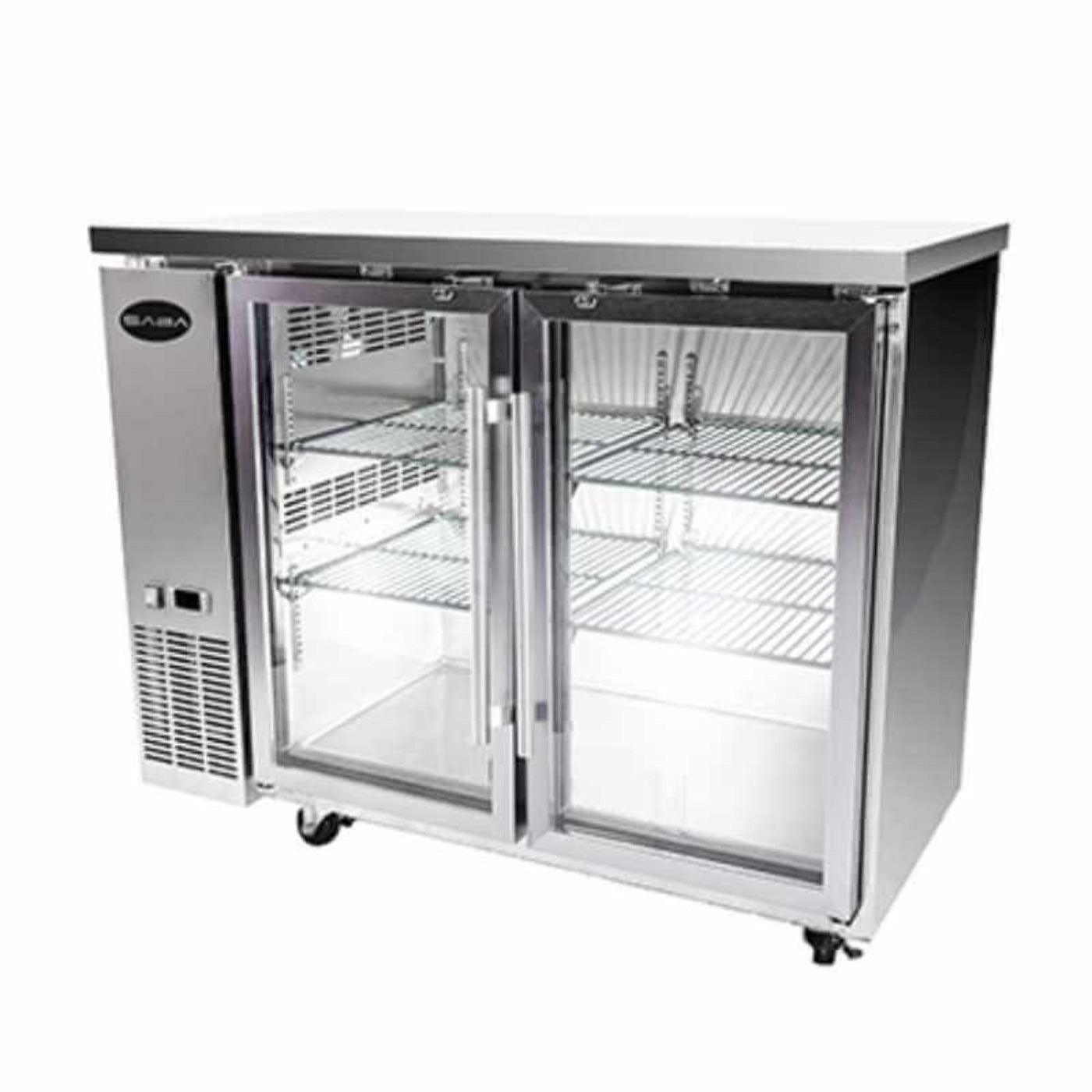 Saba - SBB-24-60GSS Commercial 60" Back Bar Cooler Refrigerator - SBB-24-60GSS
