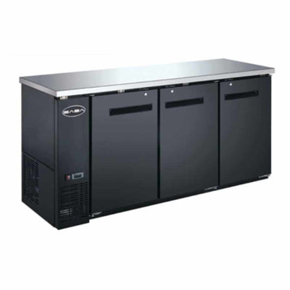 Saba - SBB-27-90B Commercial 90" Back Bar Refrigerator Cooler - SBB-27-90B