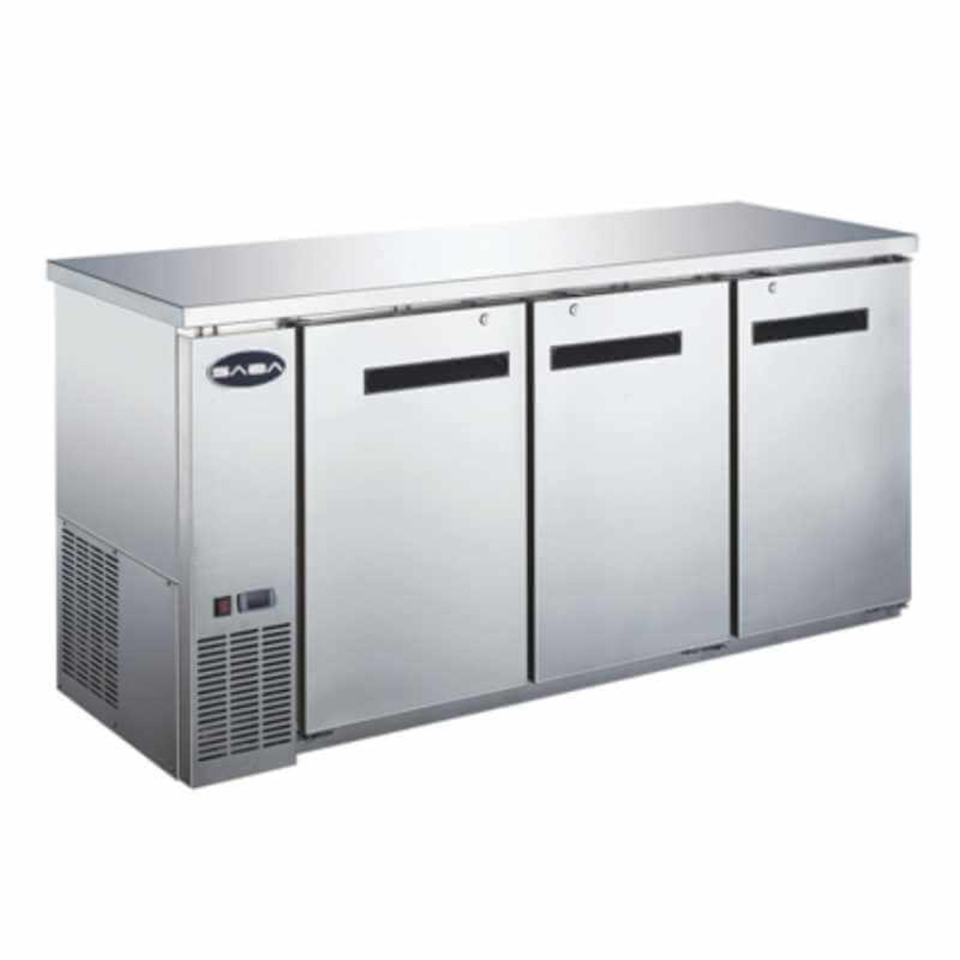 Saba - SBB-24-72SS Commercial 72" Back Bar Refrigerator Cooler - SBB-24-72SS