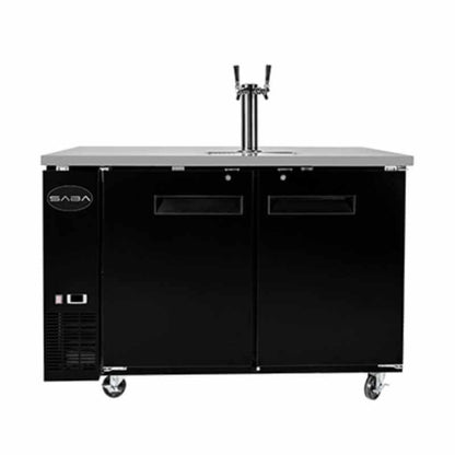 Saba - SDD-27-58 Commercial 58″ Beer Dispenser Refrigerator Double Tap - SDD-27-58