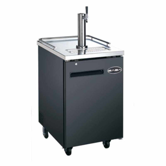 Saba - SDD-30-23 Commercial 23″ Beer Dispenser Refrigerator with (1) Double Tap 1 1/2 Barrel - SDD-30-23