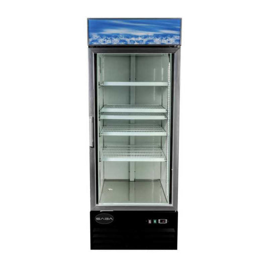 Saba - SM-23R, Commercial 28" 1 Glass Door Merchandiser Refrigerator 23 cu. ft. - SM-23R