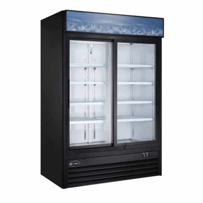 Saba - SM-45RS, Commercial 53" 2 Sliding Glass Door Merchandiser Refrigerator 45 cu. ft. - SM-45RS
