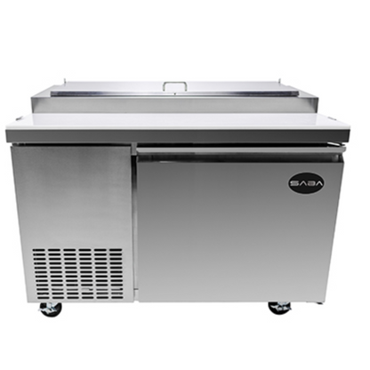 Saba - SPP-44-6 Commercial 44" 6 Pan Pizza Prep Table Refrigerator - SPP-44-6