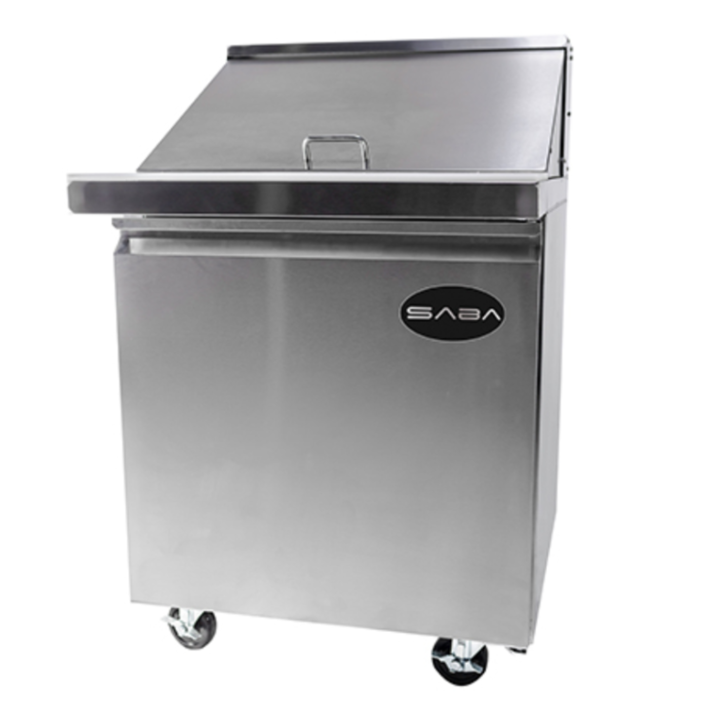 Saba - SPS-27-12M Commercial 27" 12 Pan Salad Sandwich Food Prep Table Refrigerator - SPS-27-12M