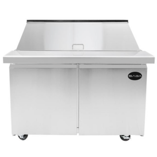 Saba - SPS-60-24M Commercial 60" 24 Pan Salad Sandwich Food Prep Table Refrigerator -SPS-60-24M