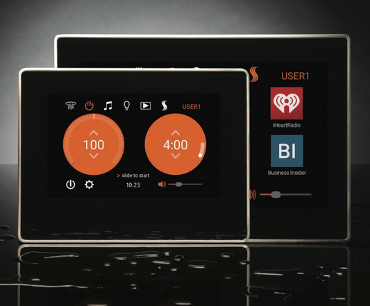 Smart Shower Kit | Waterproof 10" Device | The "Wellness Shower Package" by ThermaSol w/ ThermaTouch