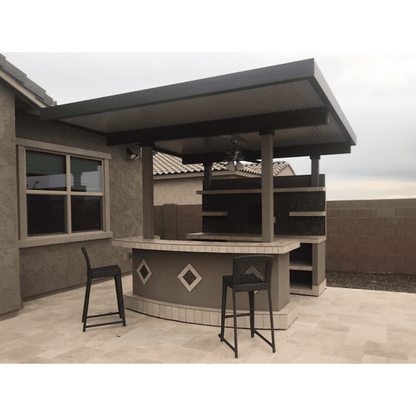 Kokomo Key Largo Outdoor Kitchen With Built In BBQ Grill With 12 x 14 Patio Cover - KeyKeyLargoLargo