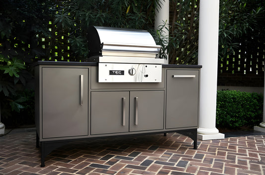 TEC Grills 26" Stering Patio On Midcentury Modern Island (66"), NG -  STPFR1NTISL