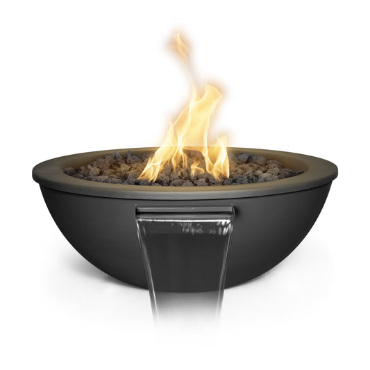 Sedona Powder Coated Fire & Water Bowl Black