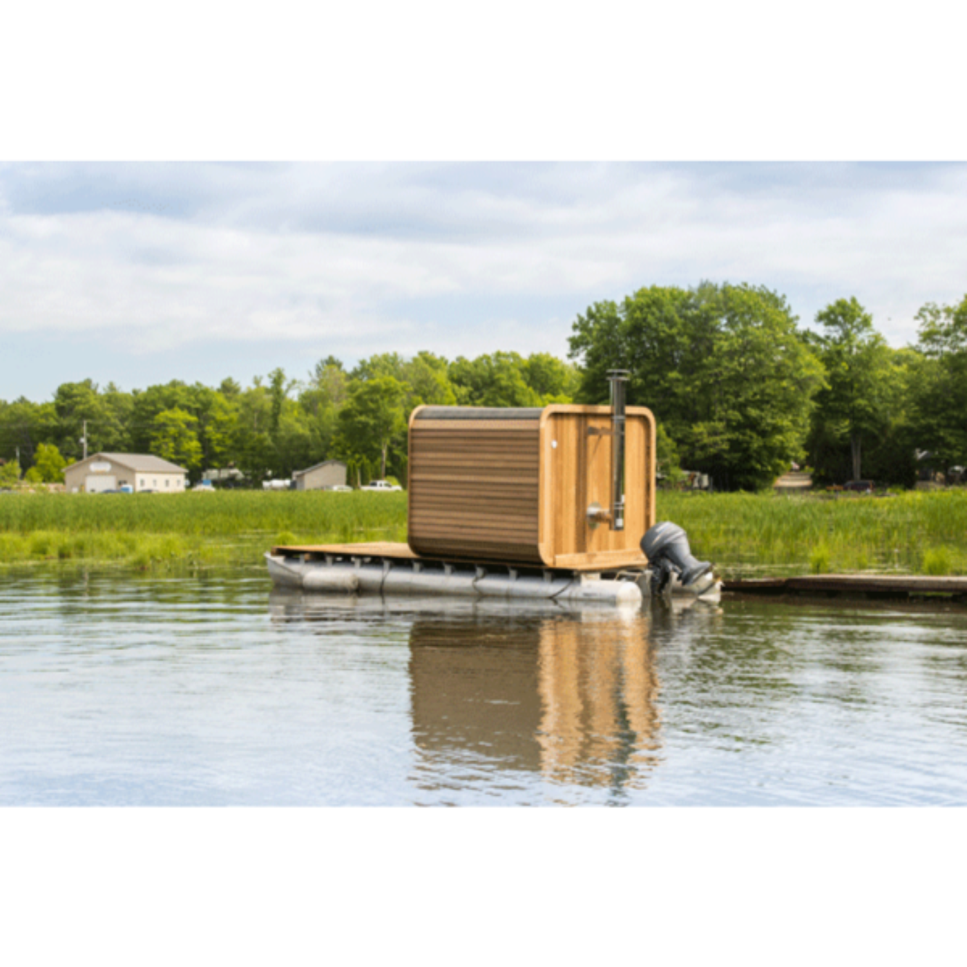 Dundalk LeisureCraft Clear Cedar Outdoor Luna Sauna - DLCCCOLS8WX6-8KW
