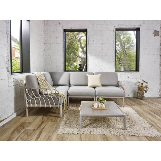 Strata Furniture Dahlia Patio Corner Loveseat and Table  - ODAXLETGG