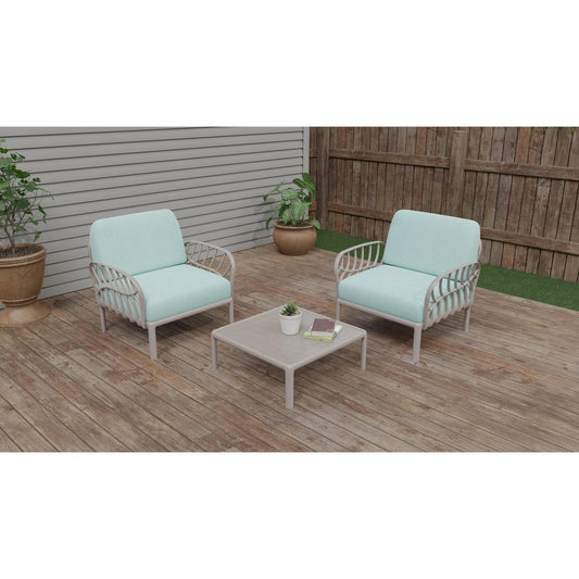 Strata Furniture Dahlia Patio Set Chairs and Table -  ODACCTGM