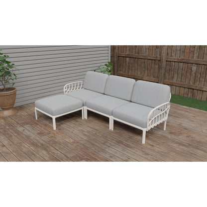 Strata Furniture Dahlia Patio Sofa Ottoman Set -  ODASOWG