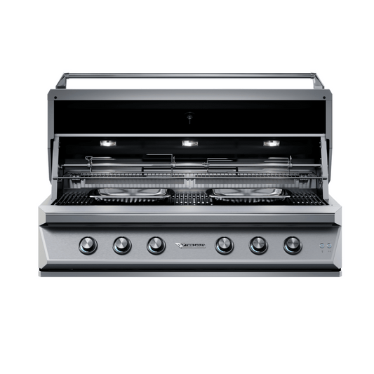 Twin Eagles 54-Inch 4-Burner Built-In Propane Gas Grill with Sear Zone & Two Infrared Rotisserie Burners - TEBQ54RS-CL