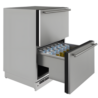 U-Line - 24" Refrigerator Drawers - 115 V - ODR124 - UODR124-SS61A