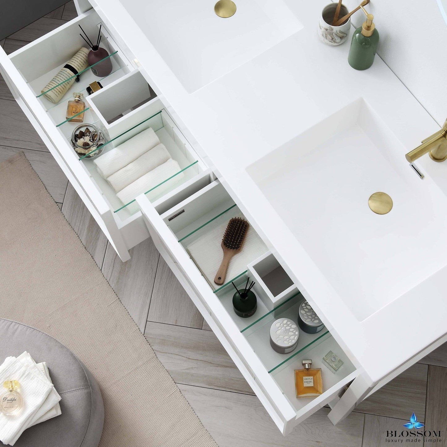 Blossom Vienna 60 Inch Bathroom Vanity - V8021 60 01