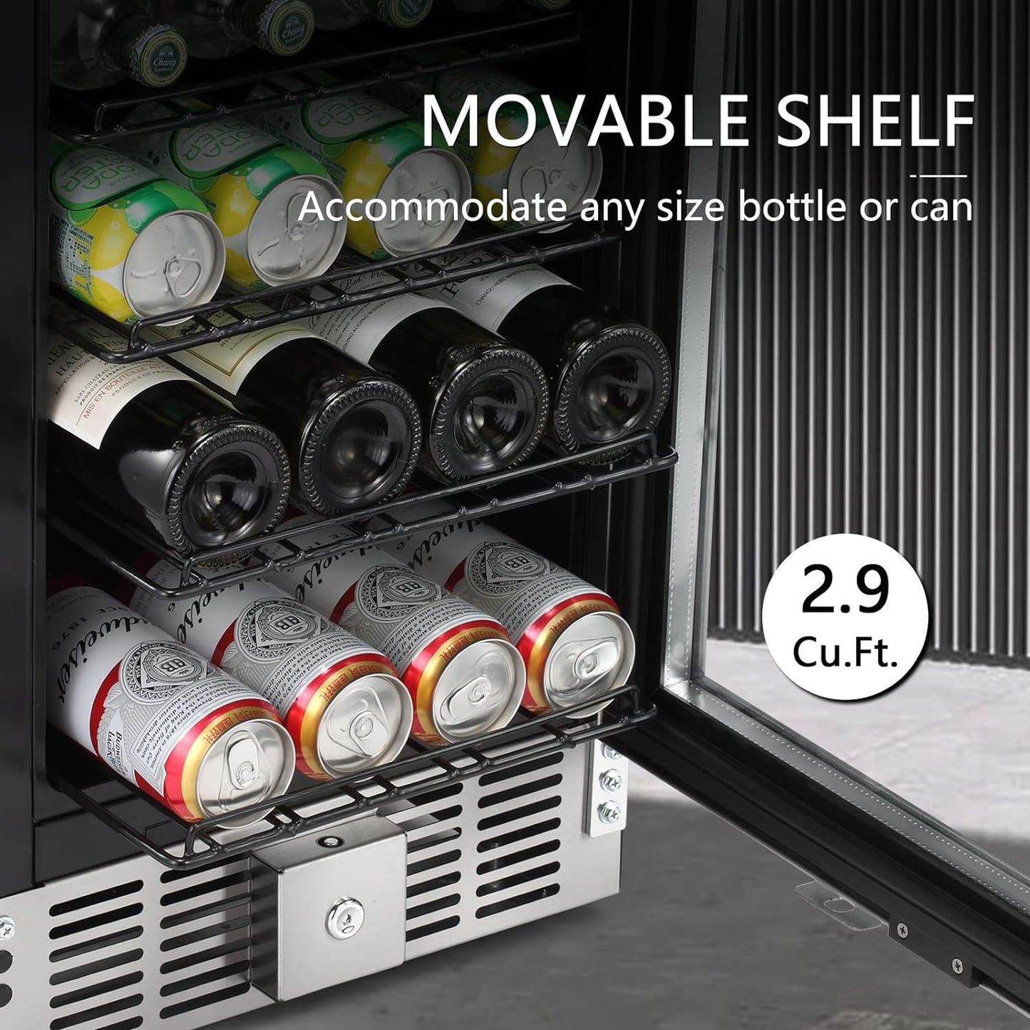 Antarctic Star 2.9 Cu.Ft Beverage Refrigerator - W5885B