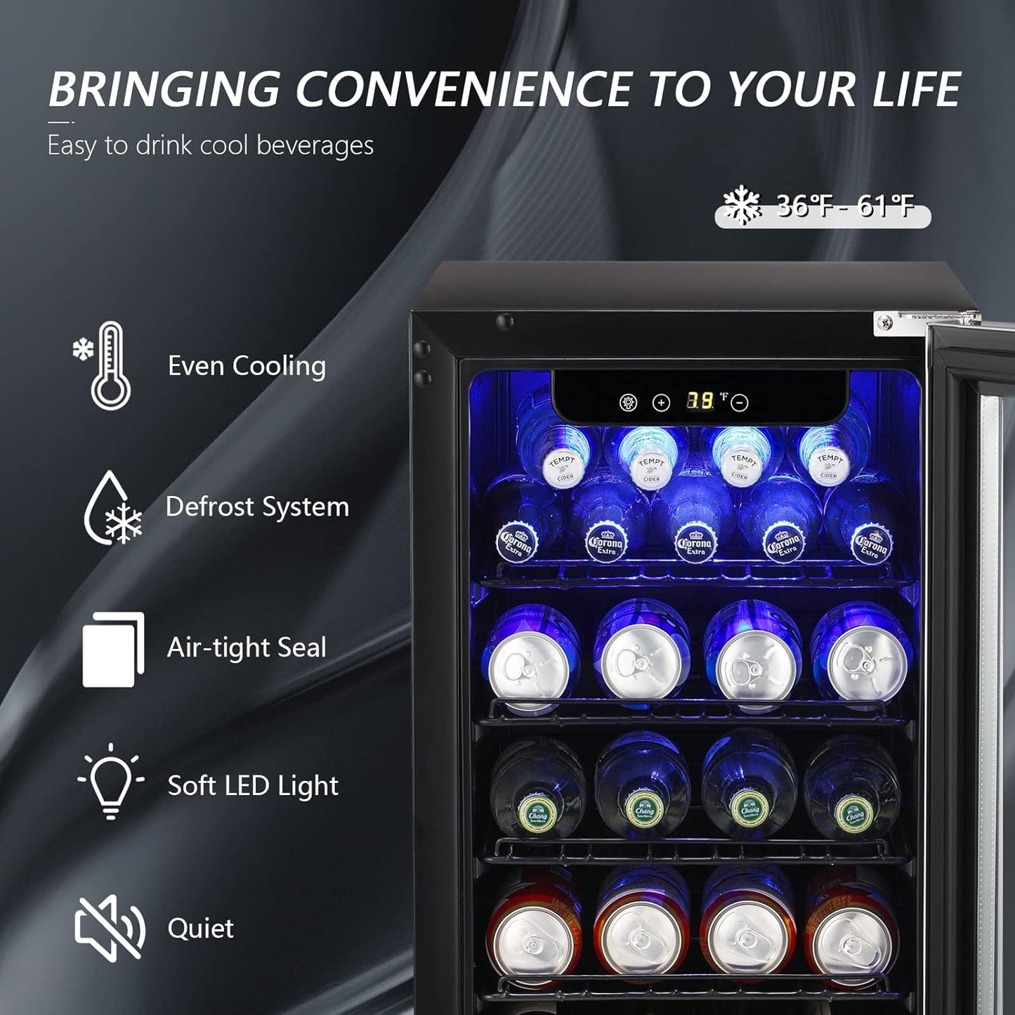 Antarctic Star 2.9 Cu.Ft Beverage Refrigerator - W5885B