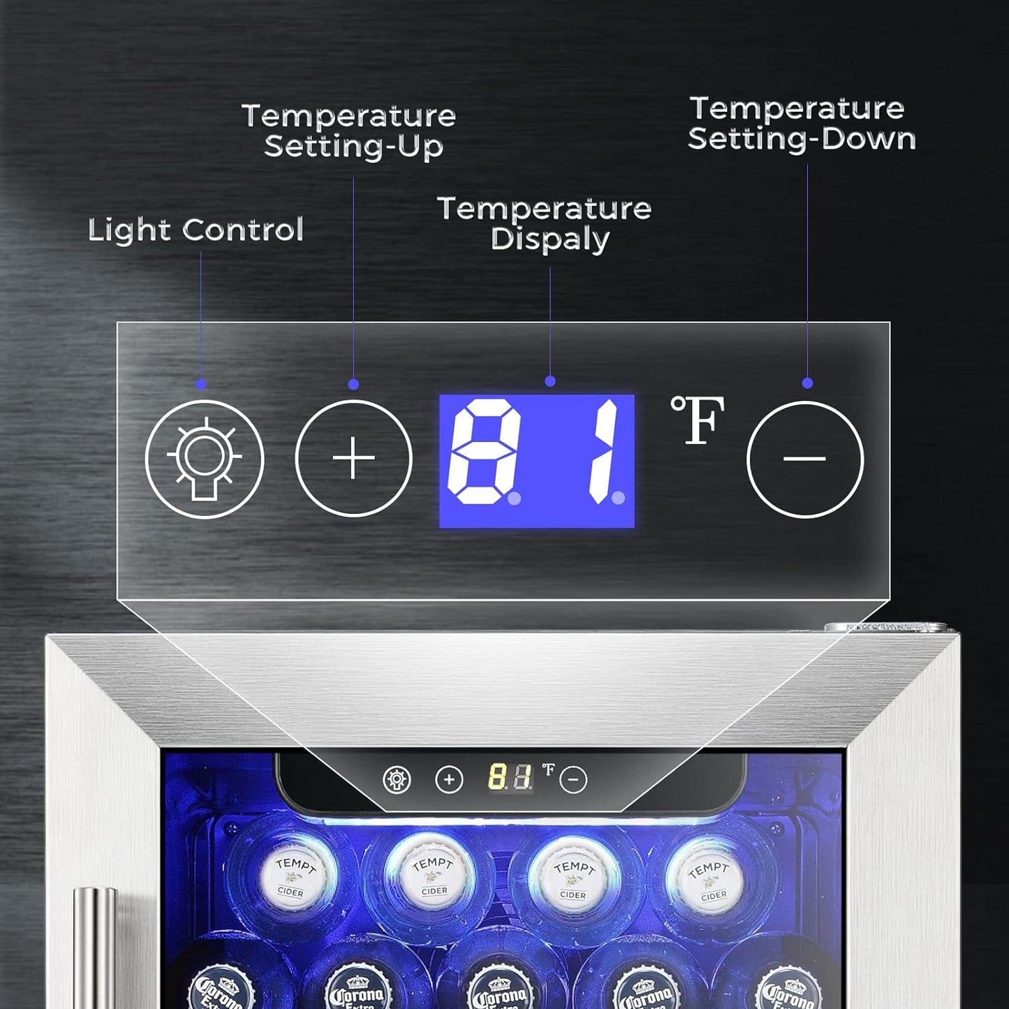 Antarctic Star 2.9 Cu.Ft Beverage Refrigerator - W5885B