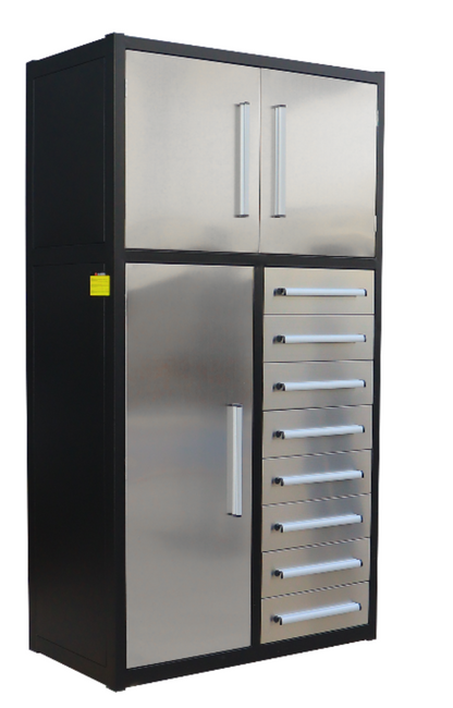 Chery Industrial H3.5ft- 8 Drawers - 3 Cabinet Stainless Steel Cabinet