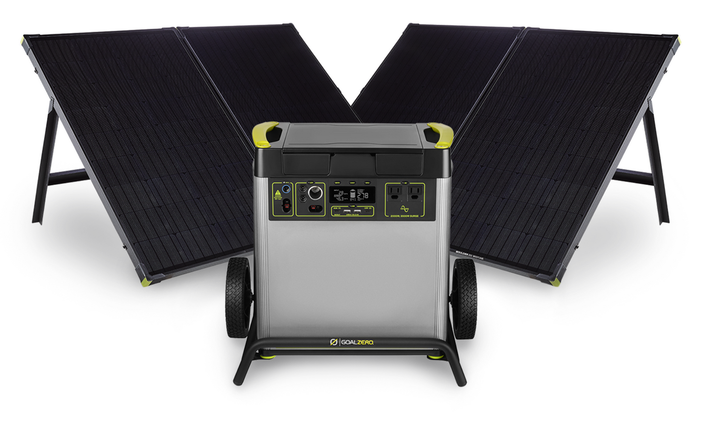 Goal Zero Yeti 6000X + (2) Boulder 200 BC Solar Generator - 44522