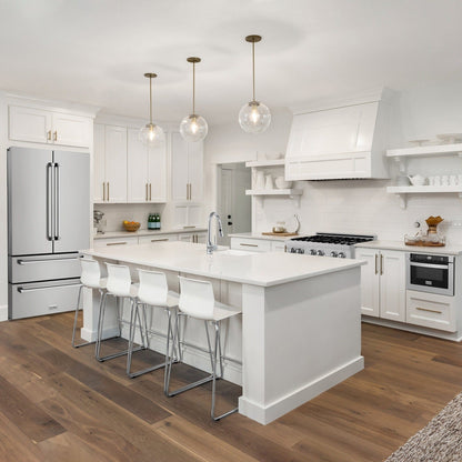 ZLINE Stainless Steel Refrigerator with Freestanding French Doors & Ice Maker - 36-Inch, 22.5 Cu. Ft., RFM-36