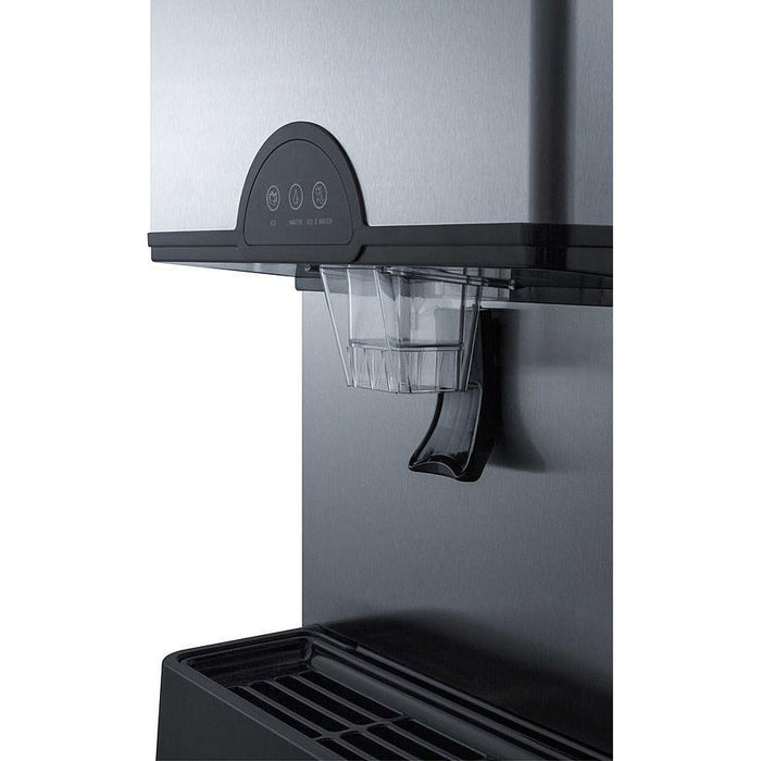 Accucold 17" Ice & Water Dispenser Adjustable Height Stainless Steel