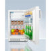 Accucold 20" Wide Built-in White Refrigerator-Freezer, ADA Compliant