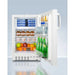 Accucold 20" Wide Built-in White Refrigerator-Freezer, ADA Compliant