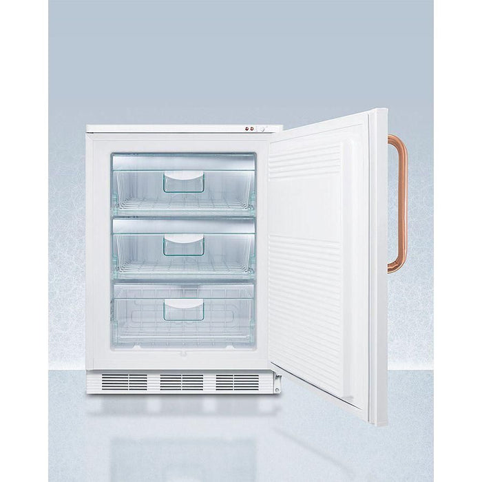 Accucold 24" Wide All-Freezer with Antimicrobial Pure Copper Handle