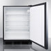 Accucold 24" Wide All-Refrigerator, ADA Compliant Stainless Steel Door