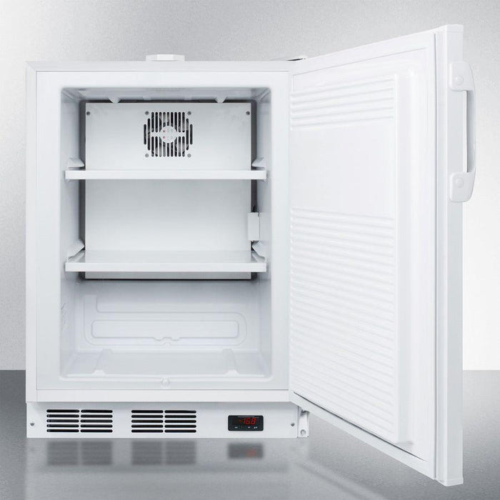 Accucold 24" Wide Built-In All-Freezer Finished White Cabinet & Exterior