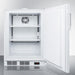 Accucold 24" Wide Built-In All-Freezer Finished White Cabinet & Exterior