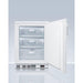 Accucold 24" Wide Built-In All-Freezer in White Factory-installed Lock