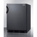 Accucold 24" Wide Built-In All-Refrigerator, ADA Compliant Design Black