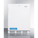 Accucold 24" Wide Built-In All-Refrigerator Fully Finished White Cabinet