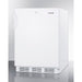 Accucold 24" Wide Built-In All-Refrigerator Fully Finished White Cabinet