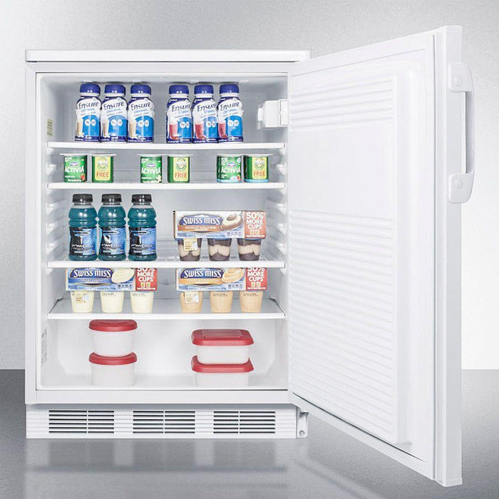 Accucold 24" Wide Built-In All-Refrigerator w/ front-breathing design