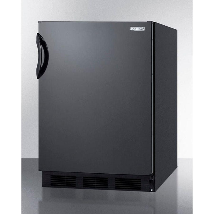 Accucold 24" Wide Refrigerator-Freezer, ADA Compliant Black Exterior