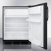 Accucold 24" Wide Refrigerator-Freezer, ADA Compliant Black Exterior