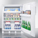 Accucold 24" Wide Refrigerator-Freezer ADA Compliant White Exterior