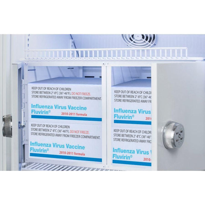 Accucold 24" Wide Upright Vaccine Refrigerator W/ Interior Lockers