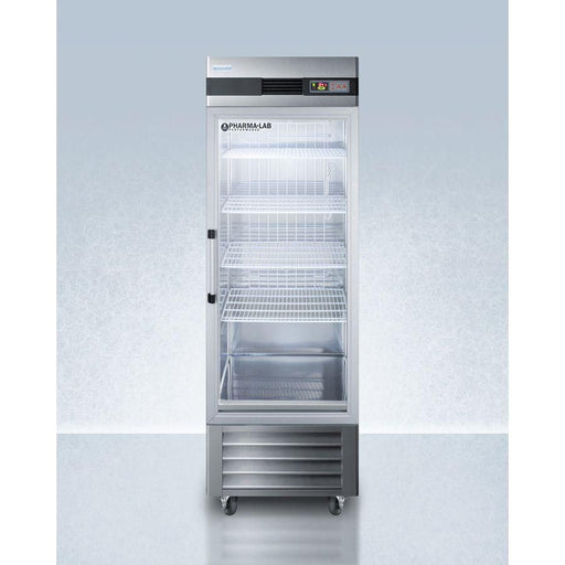 Accucold 28" Wide 23 Cu.Ft. Upright Pharmacy Glass Door Refrigerator