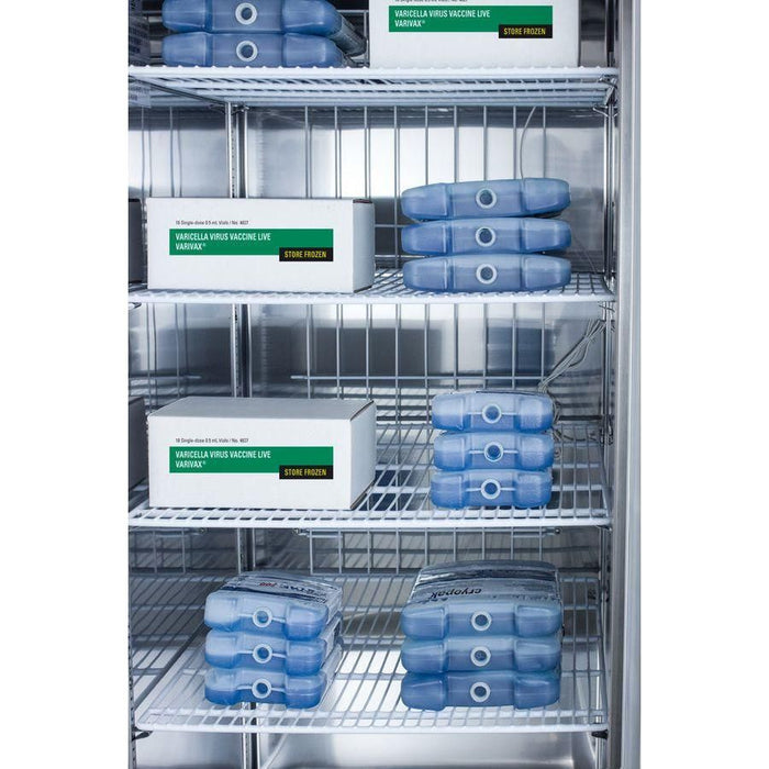 Accucold 55" Upright Pharmacy All-Freezer Double Door Stainless Steel