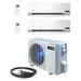 ACiQ Mini Split - 18,000 BTU 2 Zone Ductless Air Conditioner and Heat Pump with 15 Ft. Line Sets