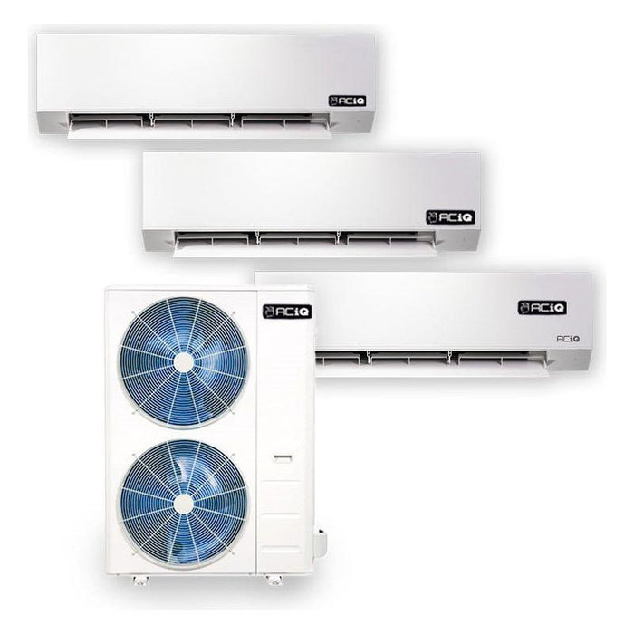 ACiQ Mini Split - 33,000 BTU 3 Zone Ductless Air Conditioner and Heat Pump