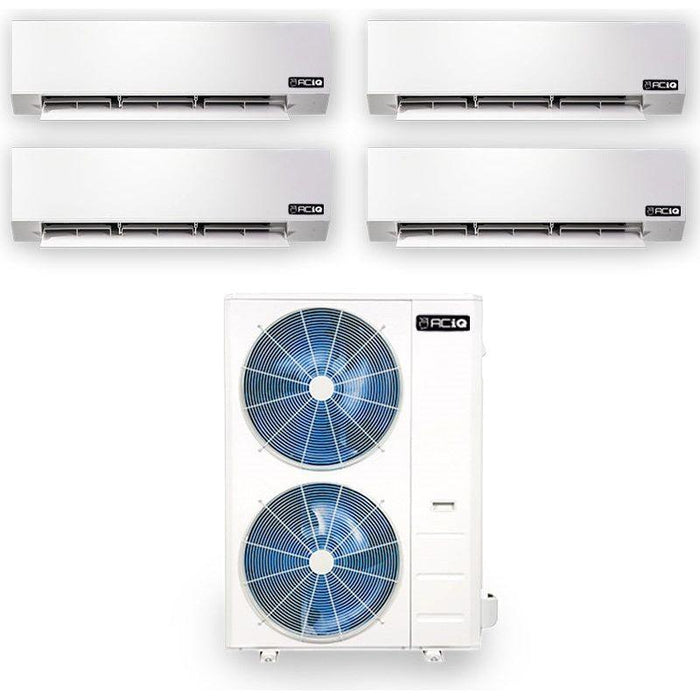 ACiQ Mini Split - 39,000 BTU 4 Zone Ductless Air Conditioner and Heat Pump